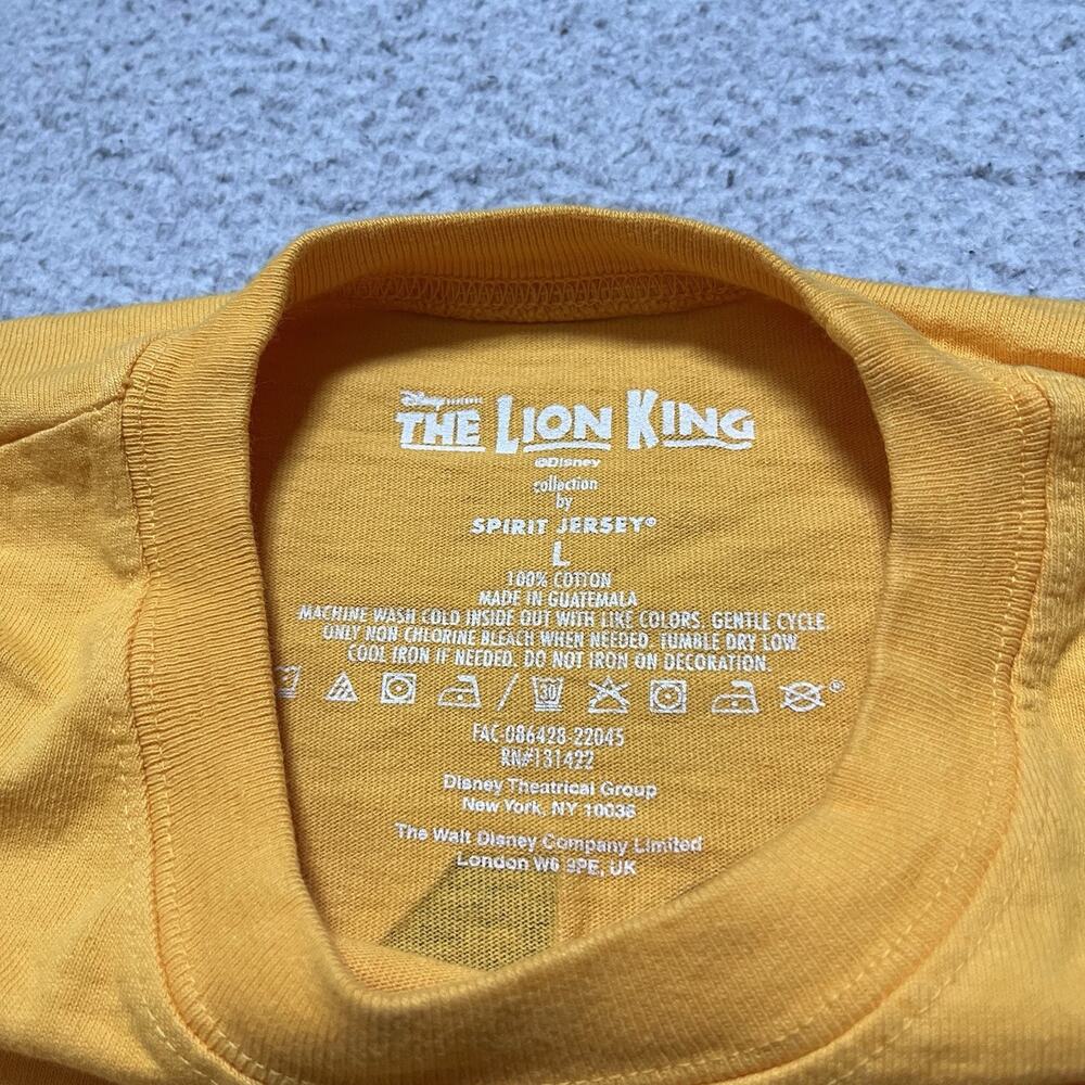 The Lion King Shirt Large Orange Sunset Disney Spirit Jersey Long Sleeve - Picture 3 of 16